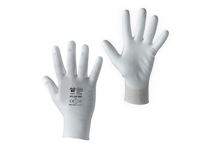 GUANTI POLIURETANO BIANCO 888 TG. 8*