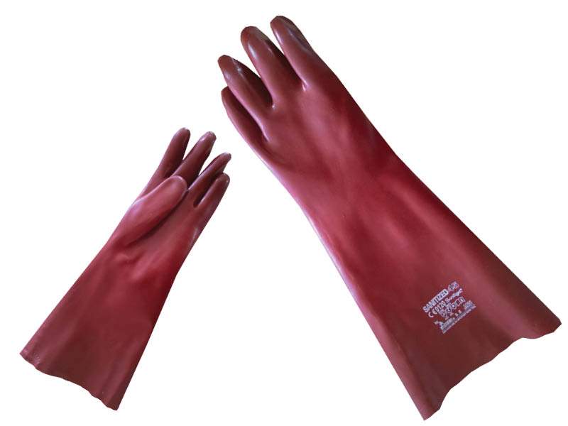 GUANTI ANTIACIDO ROSSI T.10 CM.45 385031
