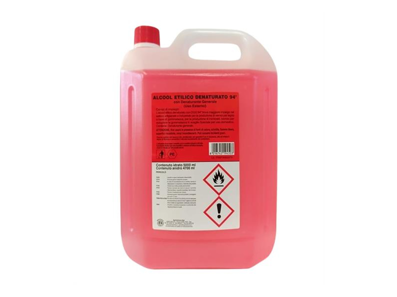 ALCOOL DENATURATO LT.5 94&deg;