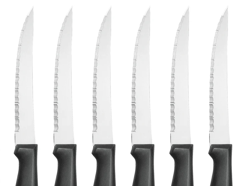 COLTELLI BISTECCA NERI 6pz