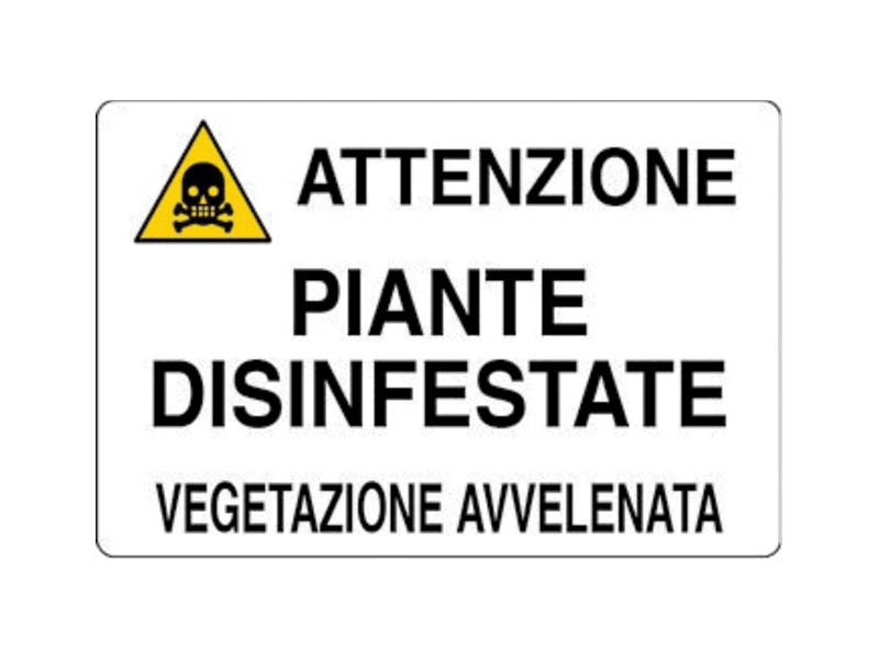 CARTELLO ATT.PIANTE DISINF. 20x30 ALL