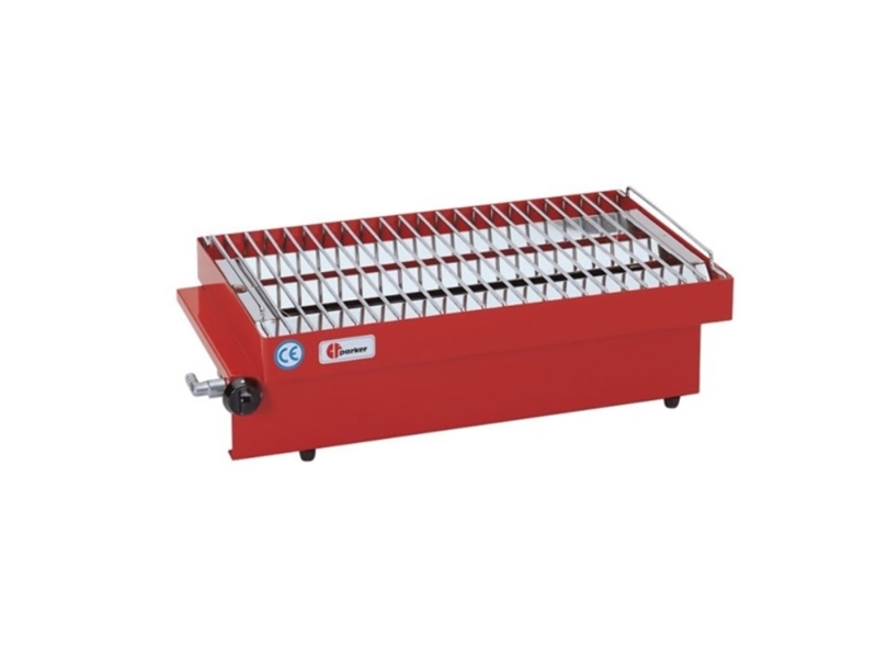 BARBECUE GAS cm.46X26X13 rosso 