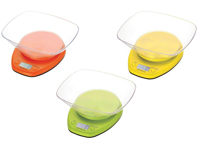 BILANCIA DIGITALE 5KG COLORI ASSORTITI