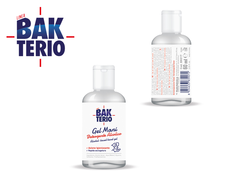 IGIENIZZANTE GEL MANI ML. 60 Bakterio***